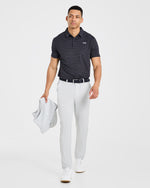 Classic Stripe Polo - Navy