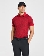 Precision Camo Polo - Muted Rouge