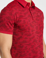 Precision Camo Polo - Muted Rouge
