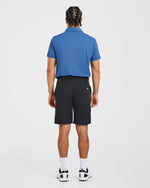 Precision Geometric Polo - Ocean Bleu