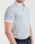 Precision Camellias Polo - Ice Bleu