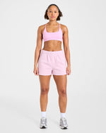 Varsity 2.0 Oversized Shorts - Iced Rose