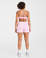 Varsity 2.0 Oversized Shorts - Iced Rose