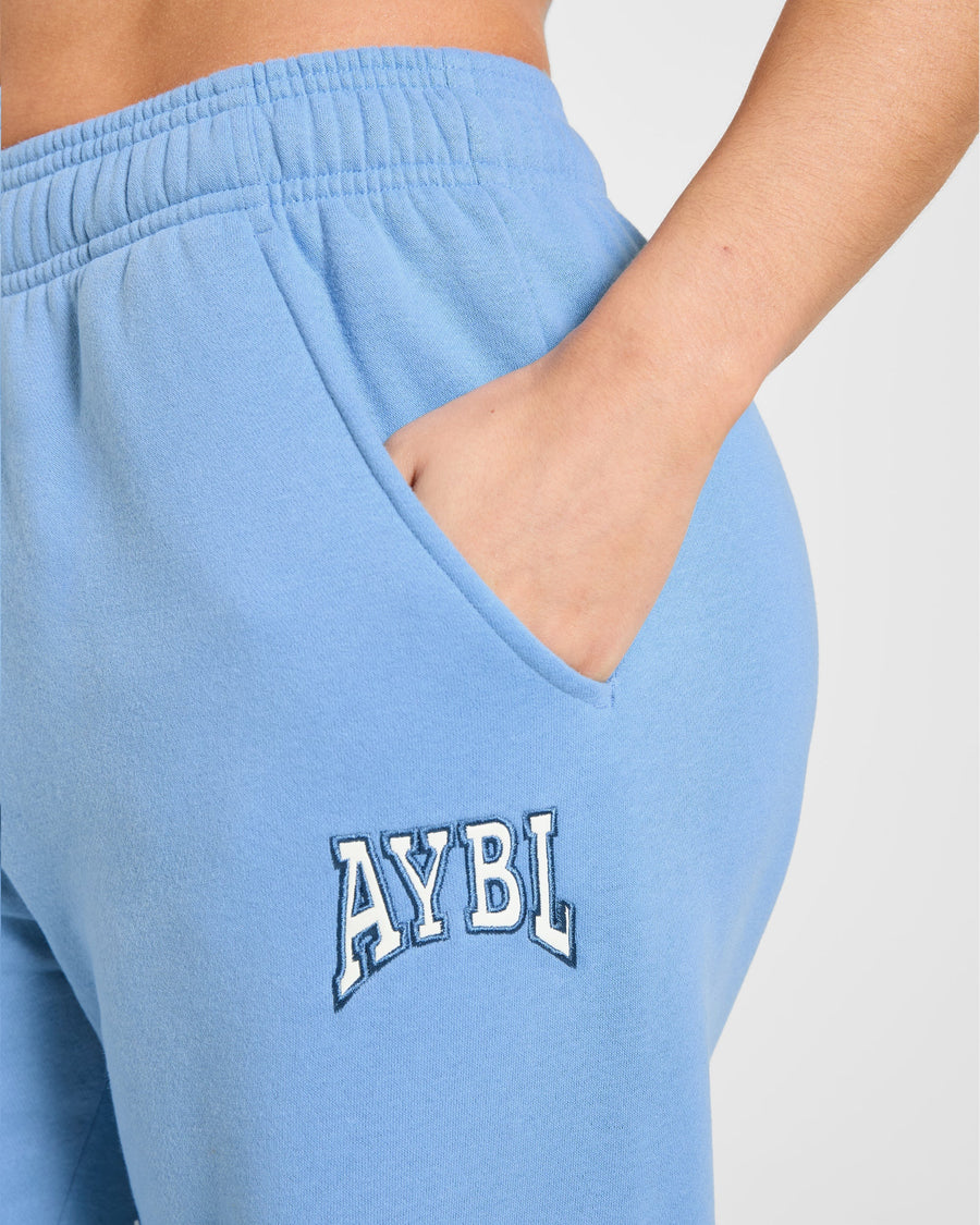 AYBL Club Oversized Straight Leg Joggers - Bleu