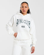 AYBL Club Oversized Hoodie - Off Blanc/Forest Vert