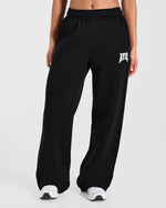 AYBL Club Oversized Straight Leg Joggers - Noir