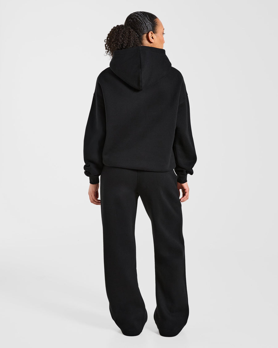 AYBL Club Oversized Straight Leg Joggers - Noir