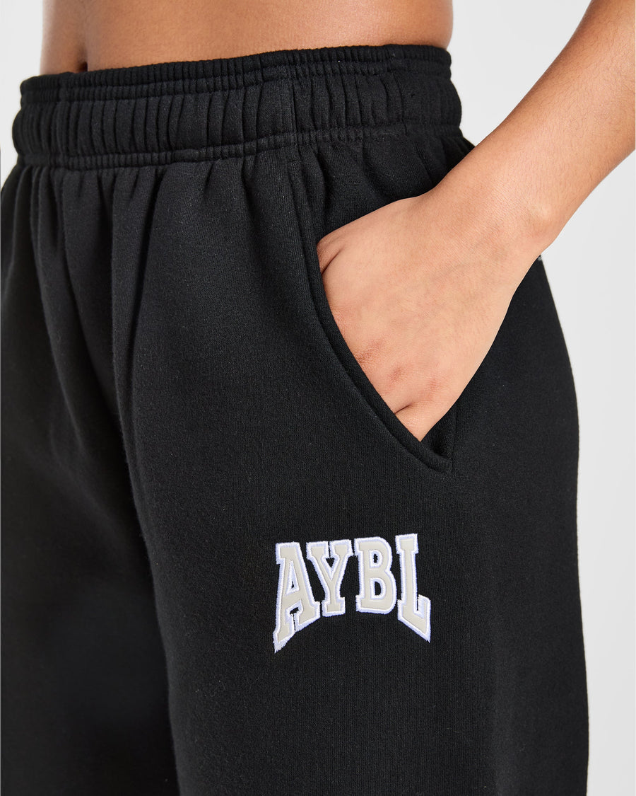 AYBL Club Oversized Straight Leg Joggers - Noir
