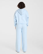Lifestyle Oversized Zip Up Hoodie - Spring Bleu