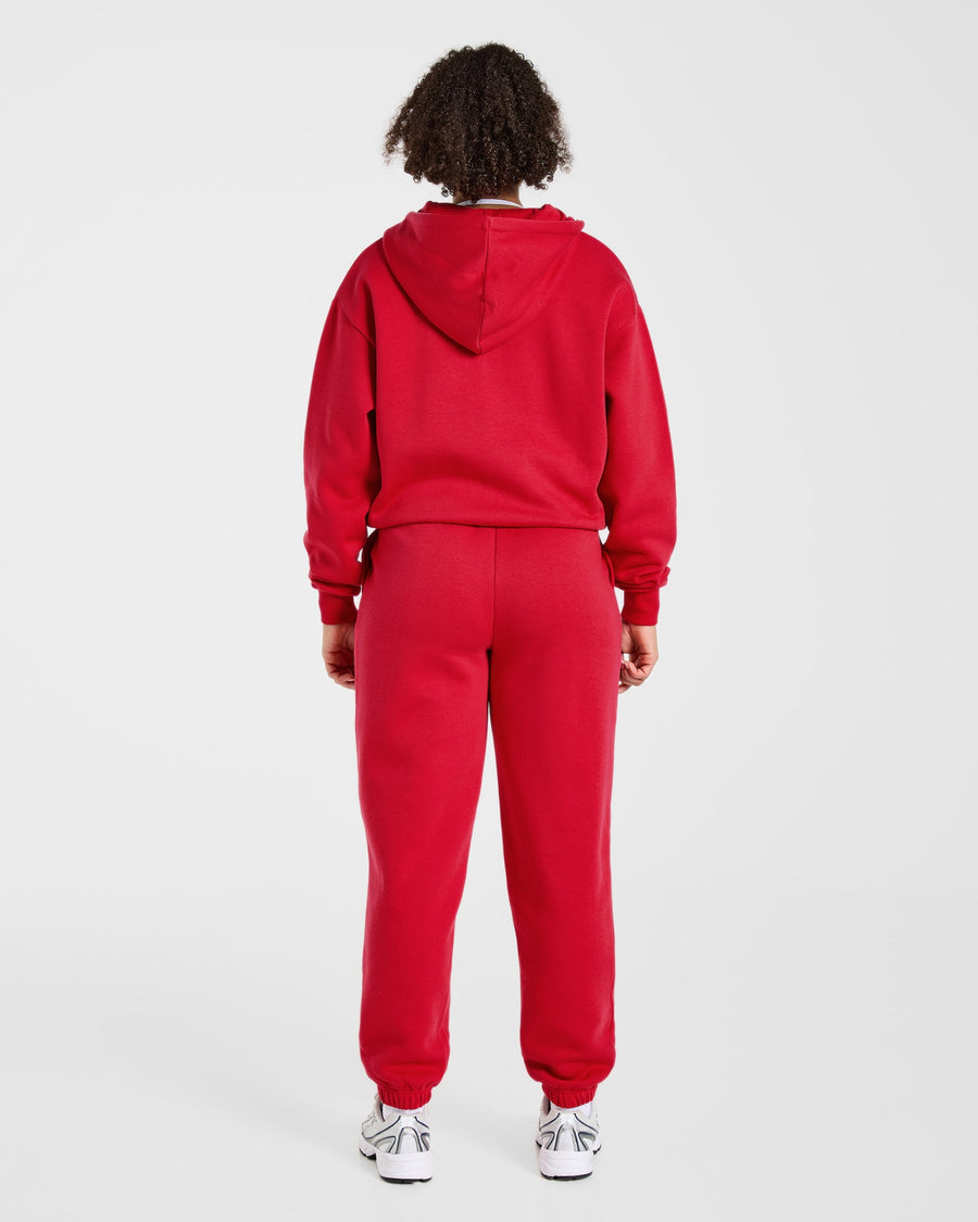 Lifestyle Oversized Joggers - Rouge