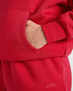 Lifestyle Oversized Hoodie - Rouge