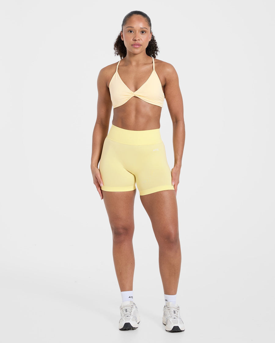 Essential Twist Crossback Sports Bra - Jaune