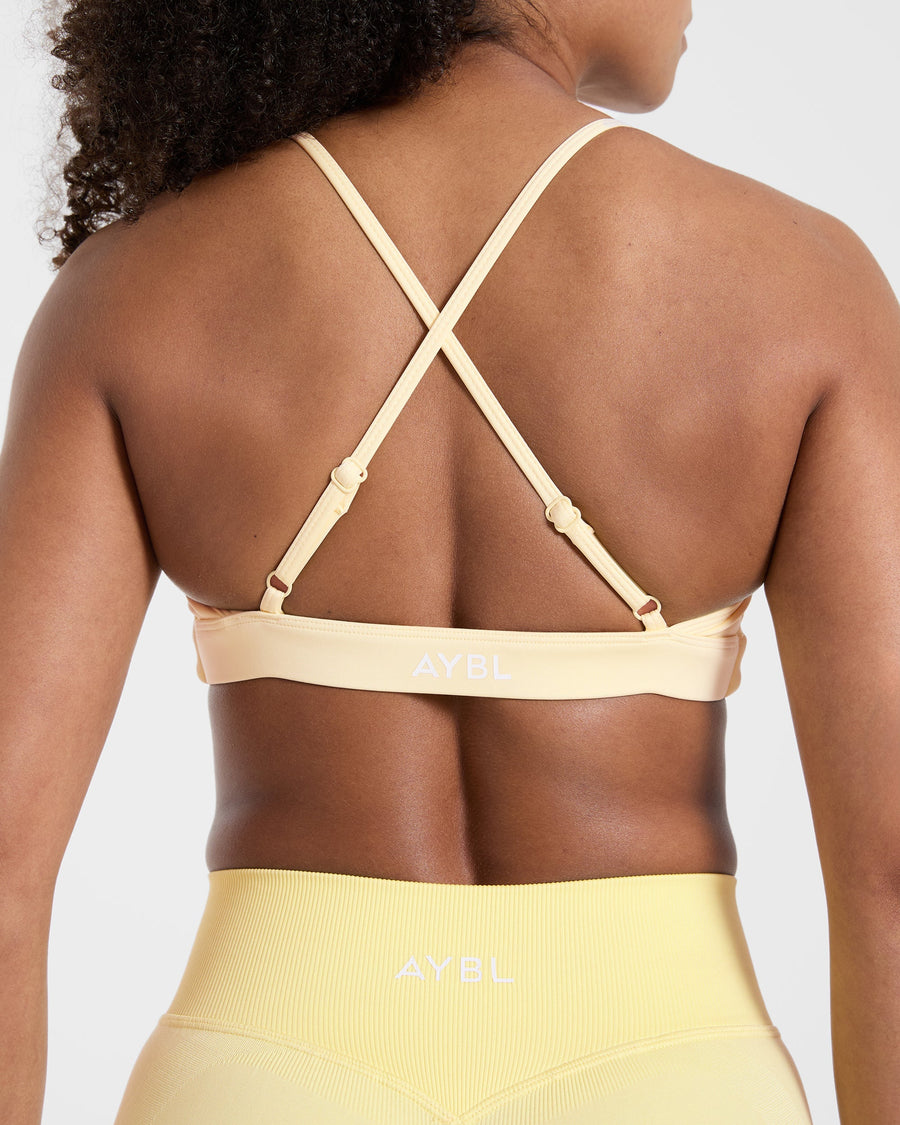 Essential Twist Crossback Sports Bra - Jaune