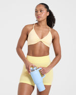 Essential Twist Crossback Sports Bra - Jaune