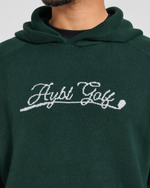 Golf Club Knitted Hoodie - Pine Vert