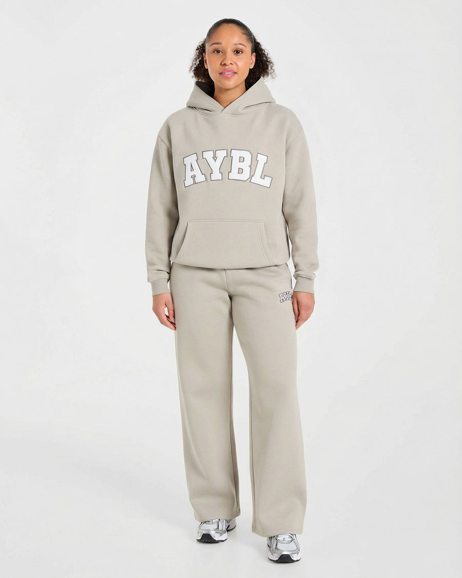 Varsity 2.0 Oversized Hoodie - Taupe