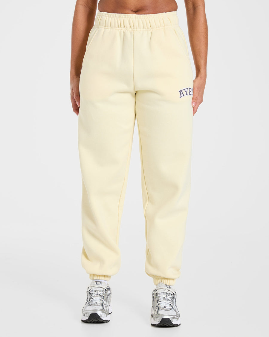 Varsity 2.0 Oversized Joggers - Butter Jaune