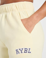 Varsity 2.0 Oversized Joggers - Butter Jaune
