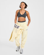 Varsity 2.0 Oversized Joggers - Butter Jaune