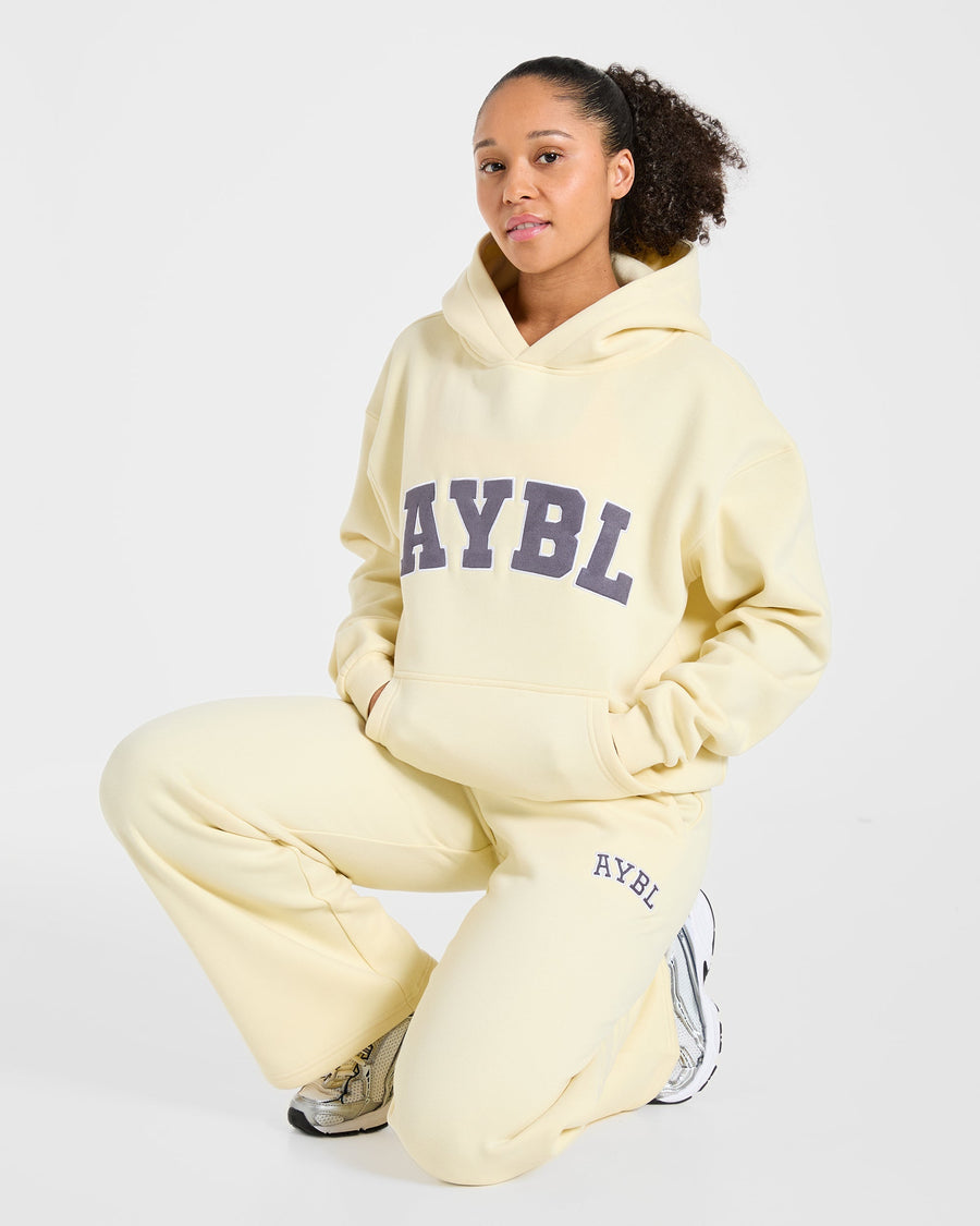 Varsity 2.0 Oversized Hoodie - Butter Jaune