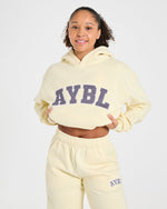 Varsity 2.0 Oversized Hoodie - Butter Jaune
