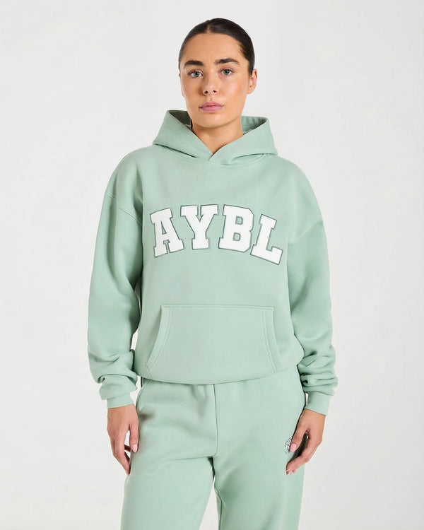 Varsity 2.0 Oversized Hoodie - Sage Vert