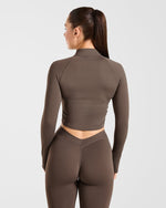 Physique Zip Up Jacket - Marron