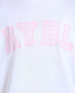 Varsity 2.0 Oversized T Shirt - Blanc/Rose