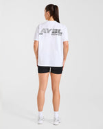 Athletics Department Oversized T Shirt - Blanc