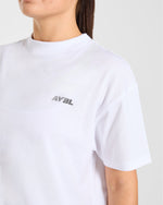 Athletics Department Oversized T Shirt - Blanc