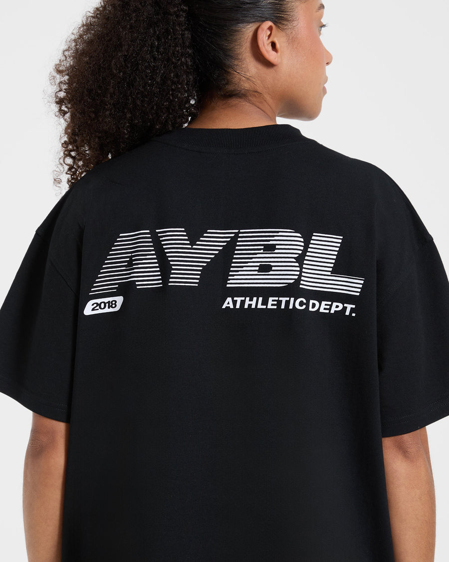 Athletics Department Oversized T Shirt - Noir