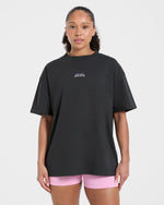 AYBL Sports Society Oversized T Shirt - Charcoal