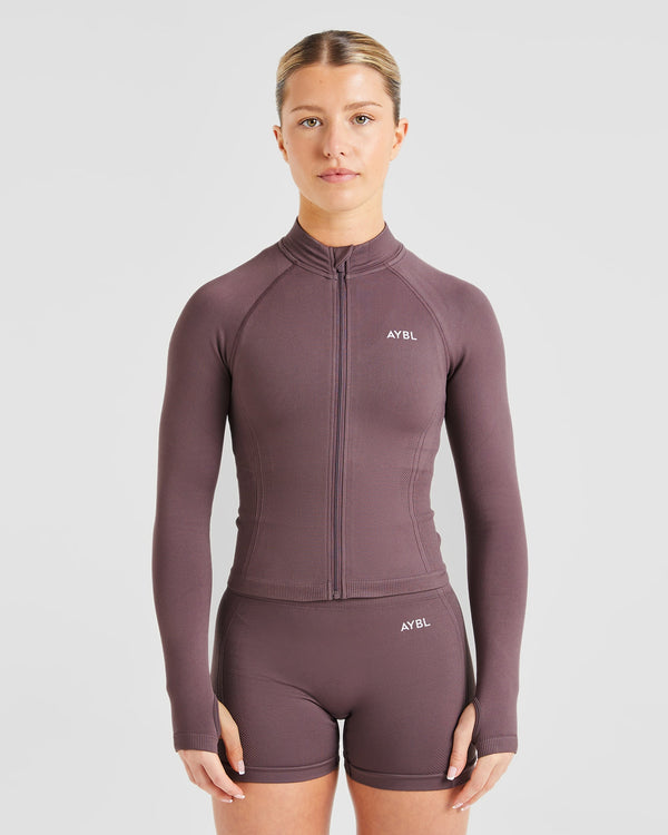 Balance V3 Seamless Zip Jacket - Coffee Bean