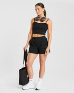 Waffle Shorts - Noir