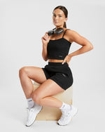 Waffle Shorts - Noir