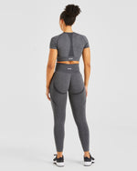Empower Seamless Leggings - Noir Marl