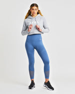 Staple Crop Hoodie - Light Gris