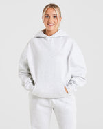 Premium Oversized Hoodie - Heather Gris