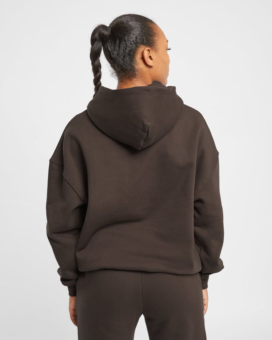 Premium Oversized Hoodie - Coffee Marron