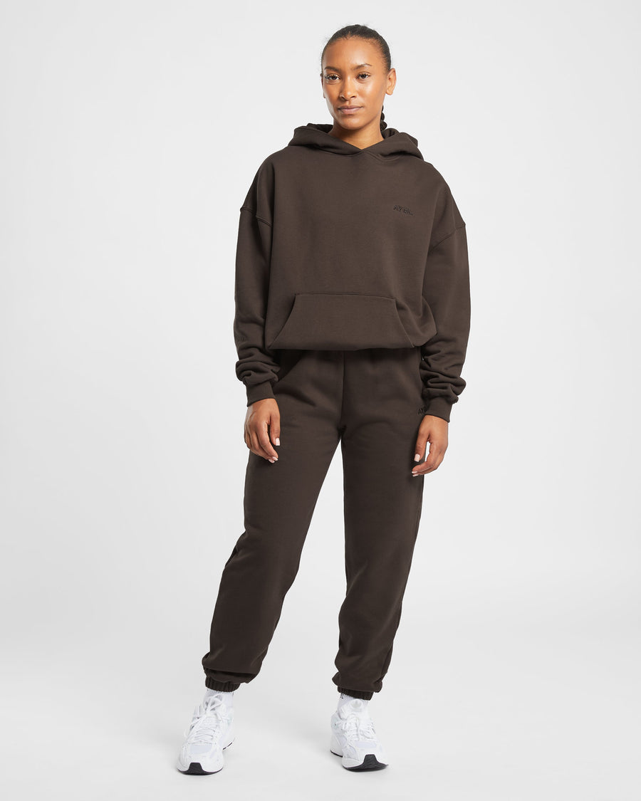 Premium Oversized Hoodie - Coffee Marron