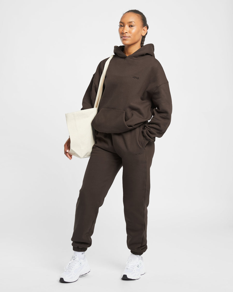 Premium Oversized Hoodie - Coffee Marron