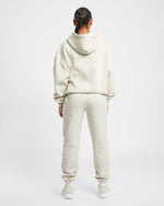 Premium Oversized Hoodie - Beige Marl
