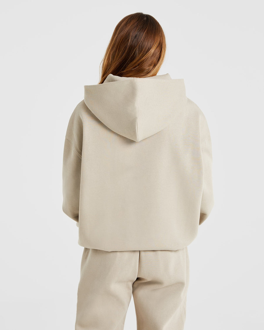 Premium Oversized Hoodie - Light Taupe