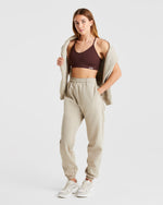 Premium Oversized Hoodie - Light Taupe