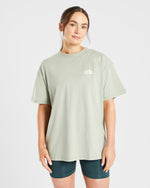 Mind Over Matter Oversized T Shirt - Vert