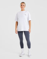 Be Good To Yourself Oversized T Shirt - Blanc