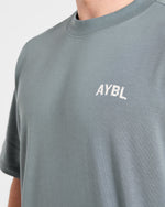 Strength Division Oversized T Shirt - Slate Sage