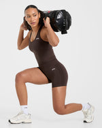 Empower Seamless Tank Top - Cocoa Brun