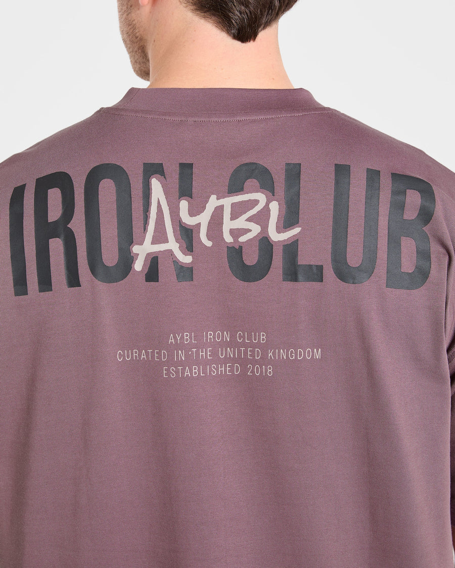 AYBL Iron Club Oversized T Shirt - Flint Violet