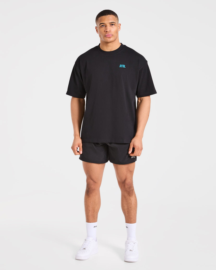 AYBL Iron Club Oversized T Shirt - Noir